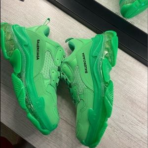 Neon Green Balenciaga Triple S